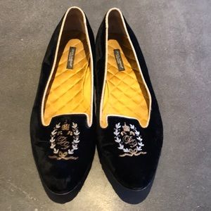Dolce and Gabbana velvet slipper
